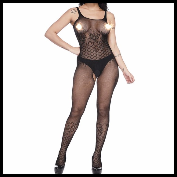 ❤️NEW Sexy Open Crotch Bodystocking Lingerie #L002 - Picture 5 of 8